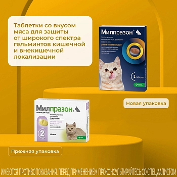 Милпразон антигельминтный препарат для котят кошек менее 2 кг