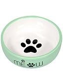 Mr.Kranch миска керамическая MEOW с лапкой