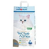 Чистые лапки наполнитель минеральный комкующийся