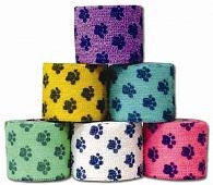 Самофиксирующийся бинт Andover PetFlex лапы мультицвета