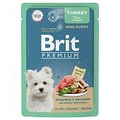Brit Premium пауч для щенков миниатюрных пород (кусочки в соусе)