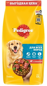 Pedigree корм для взрослых собак всех пород