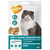 Мнямс хрустящие подушечки Профилактика МКБ для стерилизованных кошек