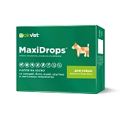 OKVET MaxiDrops капли для собак от клещей, блох, вшей и гельминтов от 10 до 20 кг