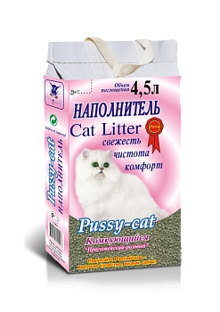 Pussy-cat комкующийся наполнитель Прасковейский - розовый