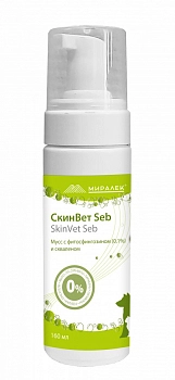 Миралек СкинВет Seb мусс (со скваленом и фитосфингозином)