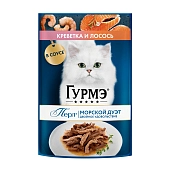 Гурмэ Перл Морской Дуэт пауч для кошек (кусочки в соусе)