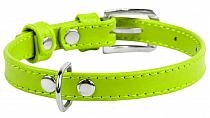 Collar ошейник кожаный Waudog Glamour без украшений