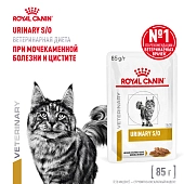 Royal Canin Urinary S/O пауч для кошек при лечении МКБ (кусочки в соусе)
