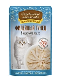 Деревенские лакомства пауч для кошек (кусочки в нежном желе)