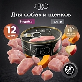 FRO полнорационный консервированный корм из индейки для собак и щенков всех пород