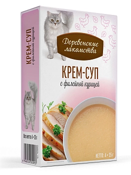 Деревенские лакомства Крем-суп лакомство для кошек