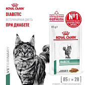 Royal Canin Diabetic пауч для кошек при диабете (кусочки в соусе)