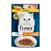 Гурмэ Перл Соус Де-Люкс пауч для кошек (кусочки в соусе)