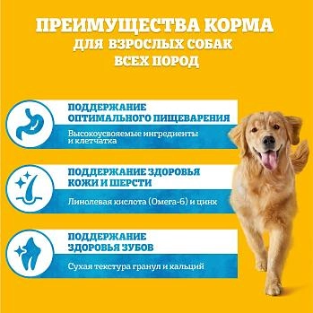 Pedigree корм для взрослых собак всех пород