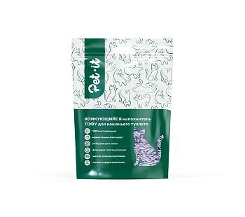 Pet-it Тофу лаванда наполнитель растительный комкующийся