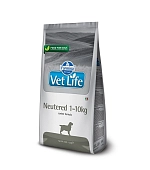 Vet Life Dog Neutered 1-10kg корм для стерилизованных собак весом до 10 кг