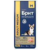 Brit Premium Dog Adult Medium для взрослых собак средних пород