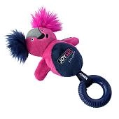Joyser игрушка Puppy "Белка с резиновым кольцом" с пищалкой для собак