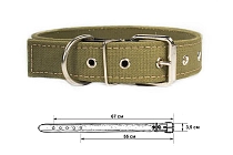 Дарэленд ошейник брезентовый 2 слоя Cotton