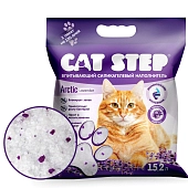 Cat Step Arctic Lavеnder наполнитель силикагелевый впитывающий с ароматом лаванды