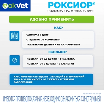 Роксиор таблетки для кошек