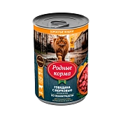 Родные корма консервы для кошек профилактика МКБ по-ленинградски (соус)