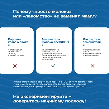 Feel GOOD заменитель молока (молочная смесь) для щенков