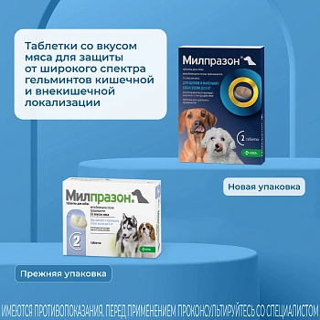 Милпразон антигельминтный препарат для собак менее 5 кг