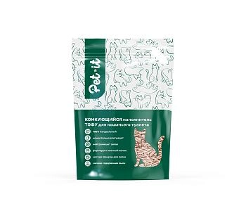 Pet-it Тофу персик наполнитель растительный комкующийся
