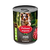 Родные корма консервы для собак по-боярски (желе)