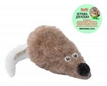 GoSi игрушка "Мышь с мятой и хвостом из норки" для кошек