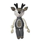Pet-it Oxford игрушка для собак мягкий Олененок с канатом и пищалкой