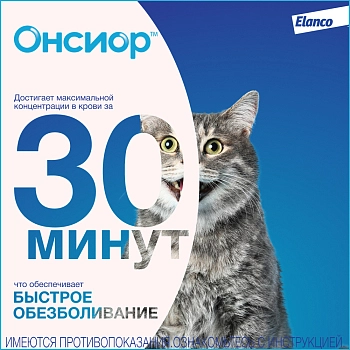 Онсиор 6 мг, таблетки №6 для кошек