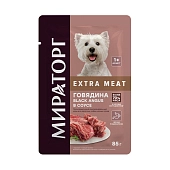 Мираторг Extra Meat пауч для взрослых собак мелких пород (кусочки в соусе)