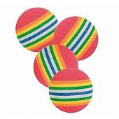 Triol игрушка для кошек Мячик полосатый красный (1 шт)