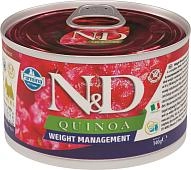 Farmina N&D Dog Quinoa Wet Food Weight Management Mini консервы для собак для контроля веса