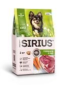 Sirius сухой корм для взрослых собак малых пород