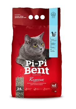 Pi-Pi-Bent Классик наполнитель минеральный комкующийся