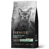Premier Cat Sterilised корм для стерилизованных кошек и кастрированных котов