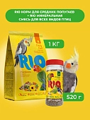 RIO Корм для средних попугаев+Минеральная смесь для всех видов птиц (комбо-набор)
