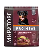 Мираторг Pro Meat полнорационный сухой корм для взрослых собак крупных пород старше 1 года