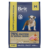 Brit Premium Dog Puppy and Junior Medium для щенков средних пород