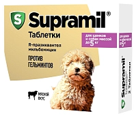 Supramil таблетки для собак и щенков до 5 кг