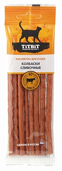 TiTBiT Золотая коллекция колбаски Сливочные для кошек