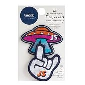 Joyser два шеврона на кнопках Walk Patches (НЛО, рок) для шлейки