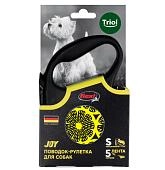 Triol поводок-рулетка Flexi Joy Lemon 5 м (лента)