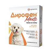 Apicenna Дирофен Макс капли для собак от 2,5 до 5 кг