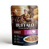 Mr.Buffalo Adult sensitive пауч для взрослых кошек с чувствительным пищеварением (кусочки в соусе)