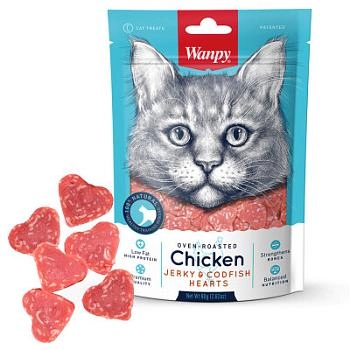 Wanpy Cat Лакомство для кошек Сердечки